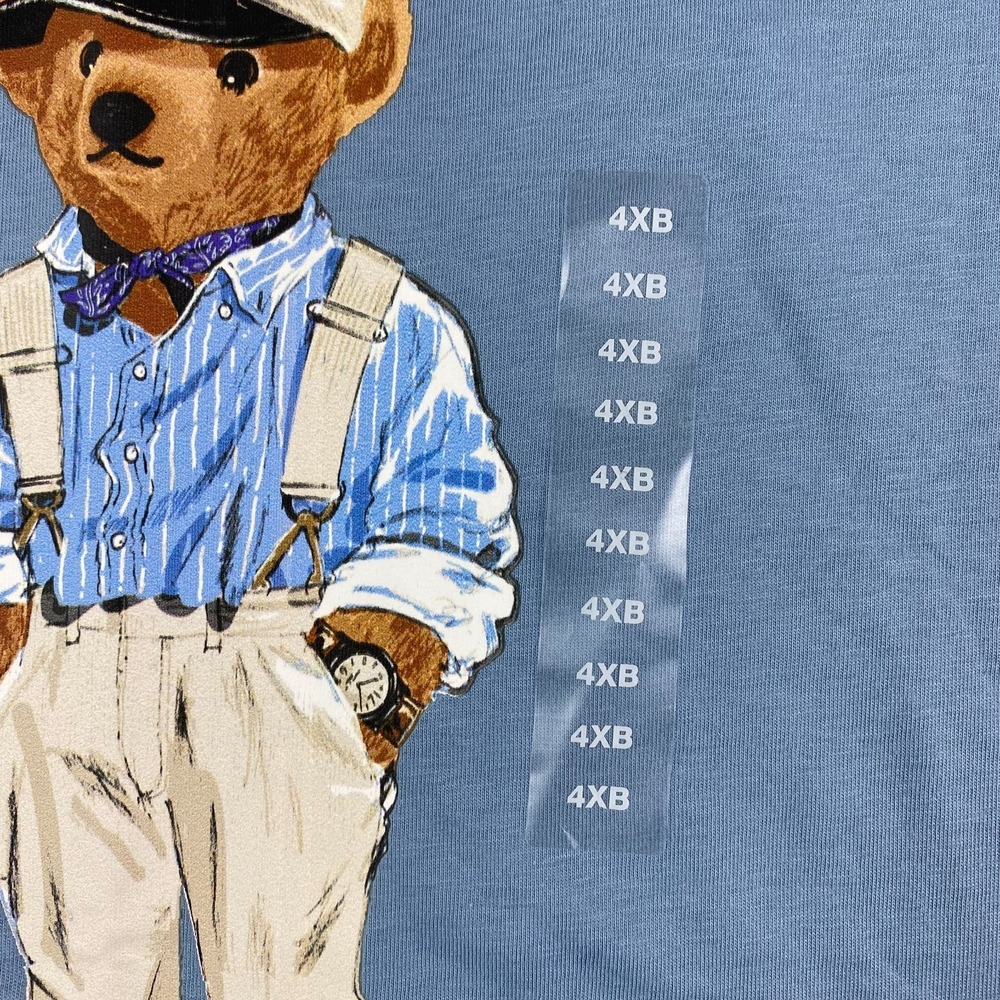 Ralph Lauren Polo Bear T shirt 4XB Big bear light blue NEW NWT - Picture 6 of 13